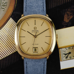 Omega De Ville Ovale en or 18 carats vue de face