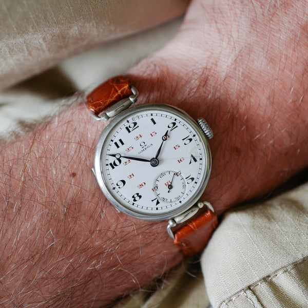 Omega trench watch vintage