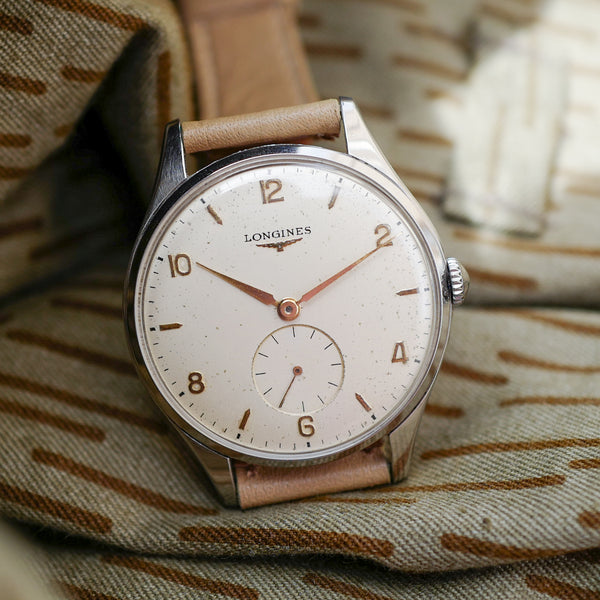 Oversize montre Longines militaire