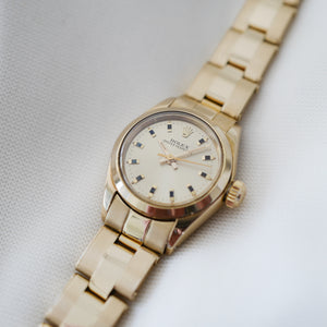 Petite Rolex Oyster Perpetual 6718 24mm or jaune