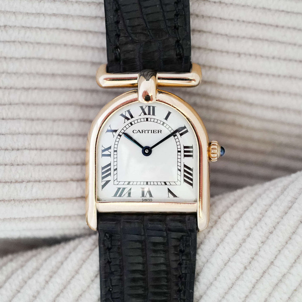 Rare montre Crash Cloche Cartier vintage
