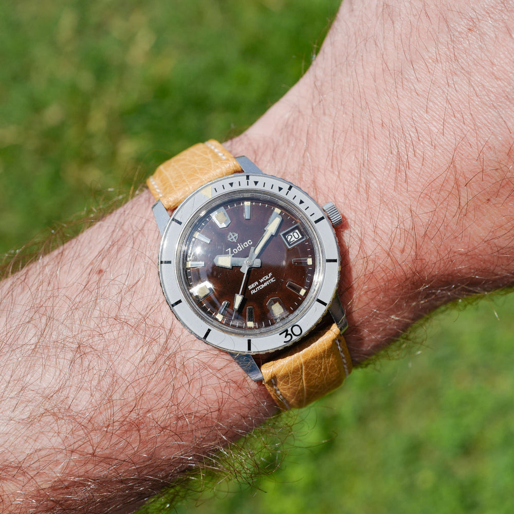 Jolie montre Zodiac Sea Wolf histoire ancienne