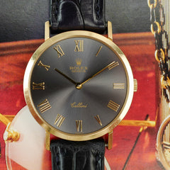 Rolex Cellini 4112 en or jaune de 1991 vue de face