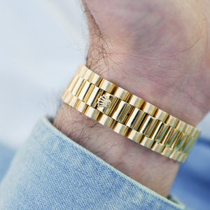 Rolex Day-Date "Or & Diamants"  'Comme Neuve'  (1980) - Réf. 18038