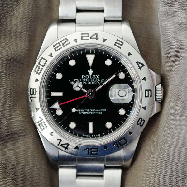 Rolex Explorer 2 vintage cadran noir cadran origine tritium 16550