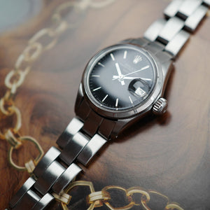 Rolex mini Oyster Perpetual Datejust en acier réf 6519 mini 26 mm 1968