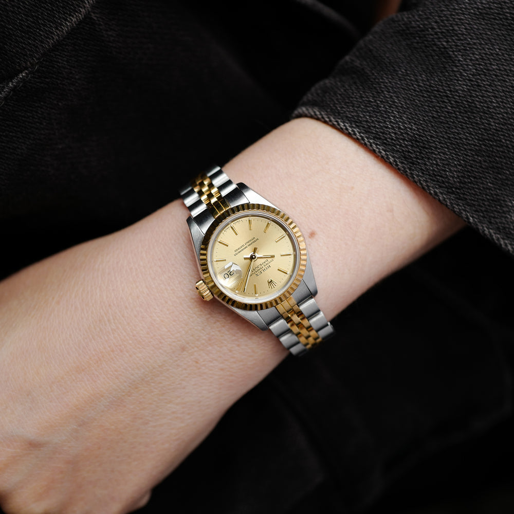 Rolex mini Oyster Perpetual pour femme réf 69173 vintage 1987