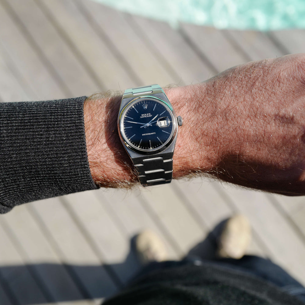 Rolex 17000 Oyster Quartz vintage datejust acier 36