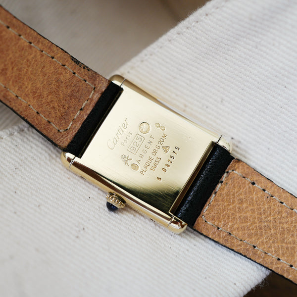 tres bon etat cartier tank must grand modele dore