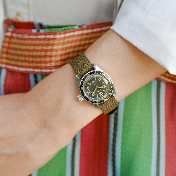 Vintage montre ancienne Submariner manuelle femme