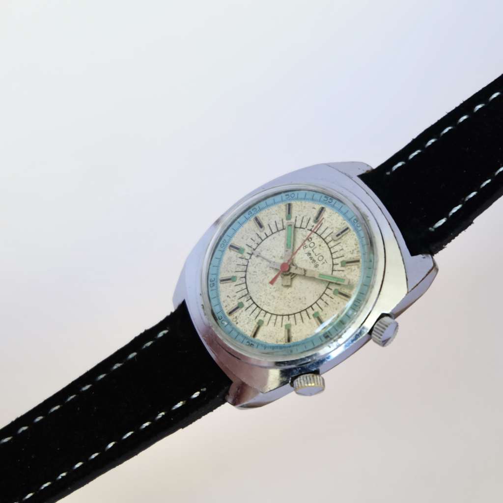 montre bleu vintage ancienne