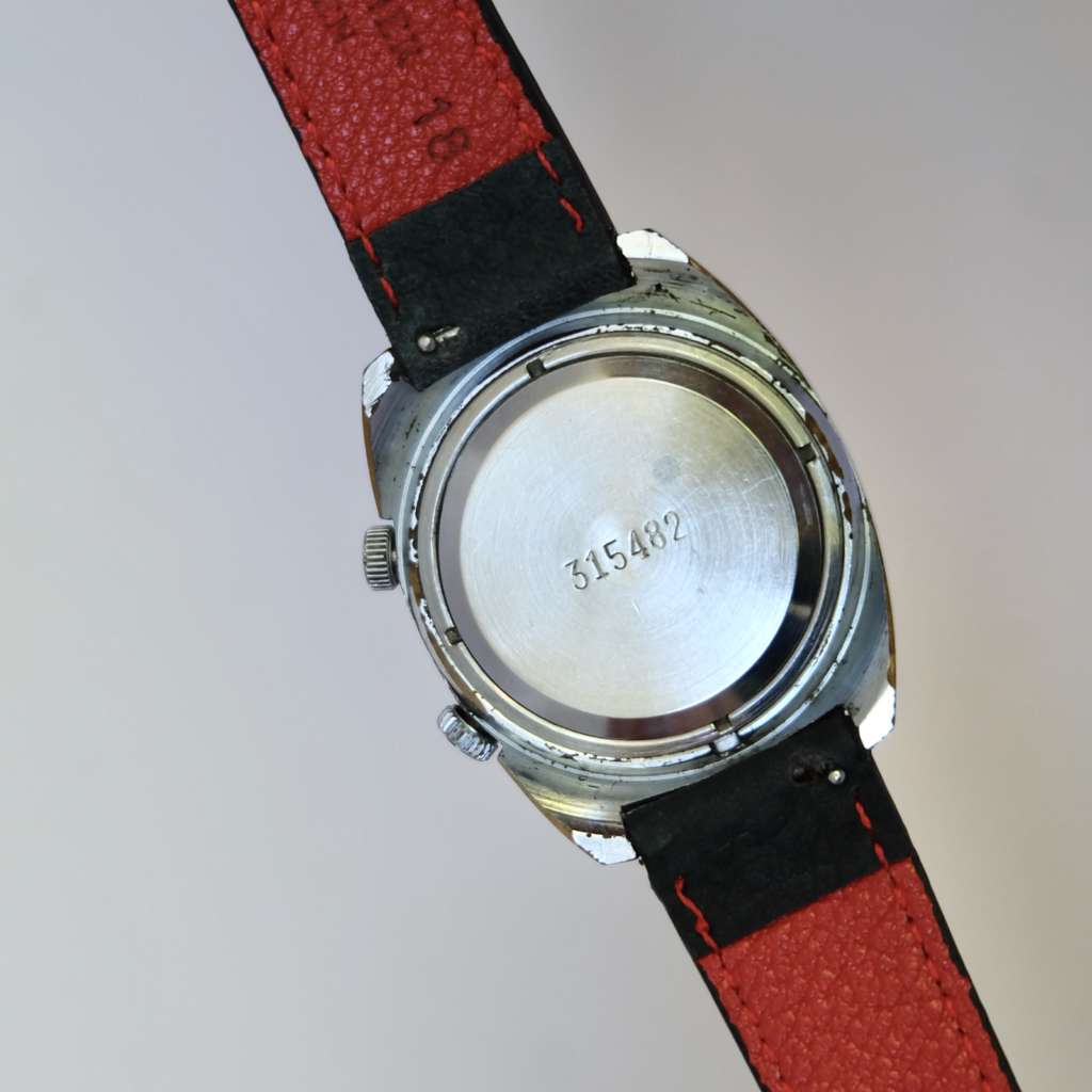 montre vintage remontage unique bleu