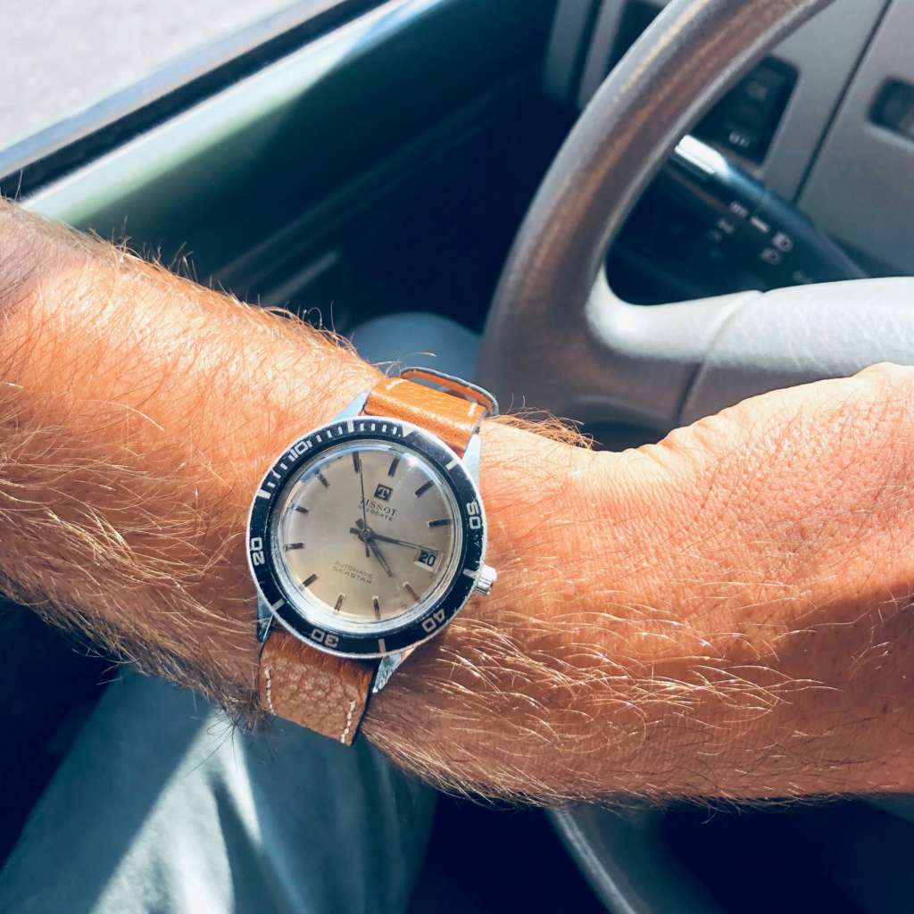 Tissot visio date sea star on wrist