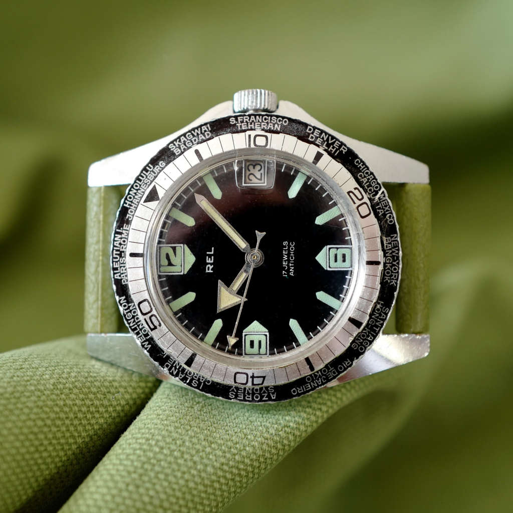 REL montre française worldtimer GMT