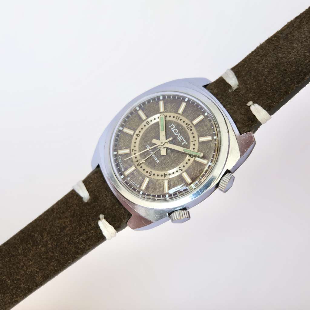 Poljot alarm signal montre mecanique sovietique vintage Poljot réveil montre mécanique soviétique vintage