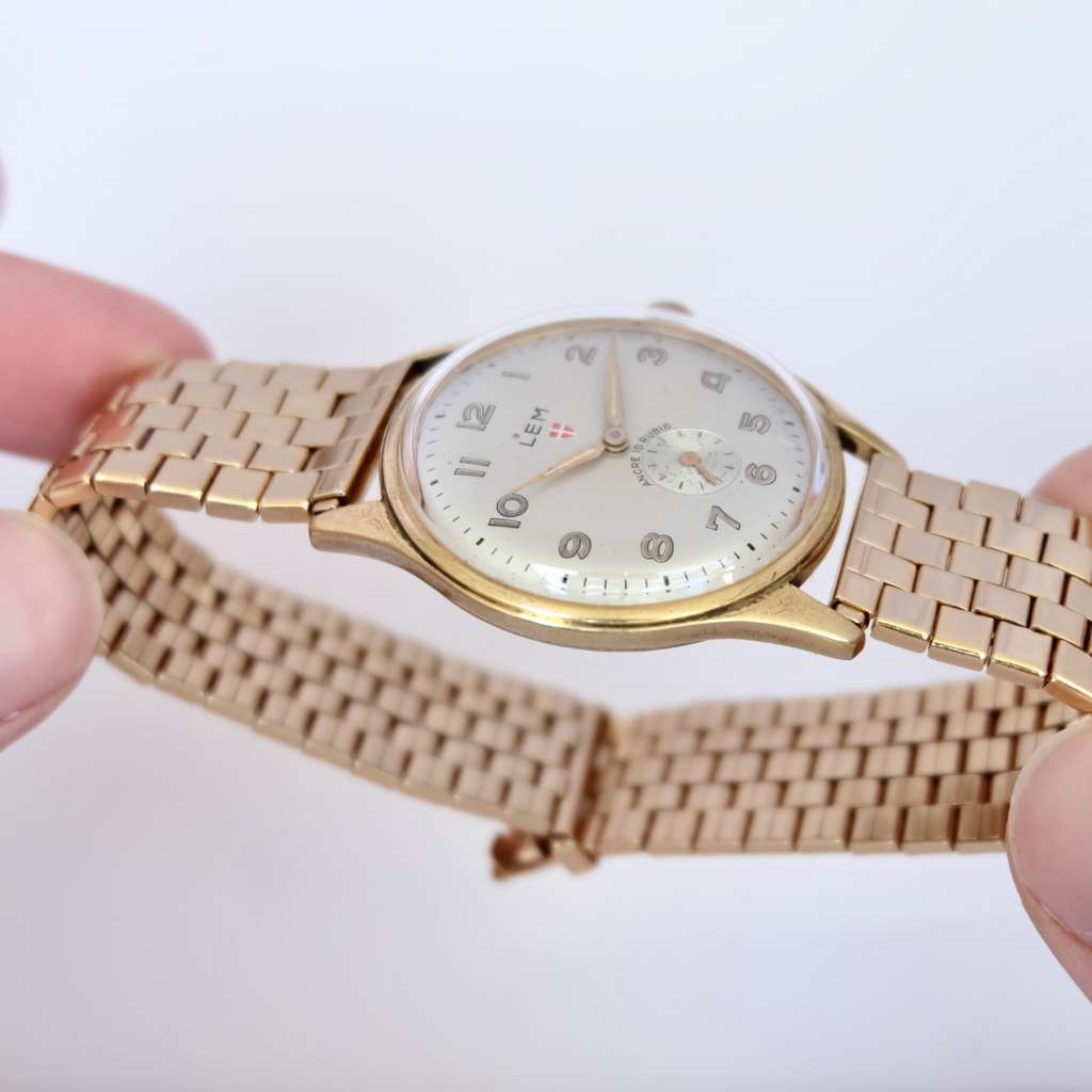 bracelet elastique montre dore fixoflex