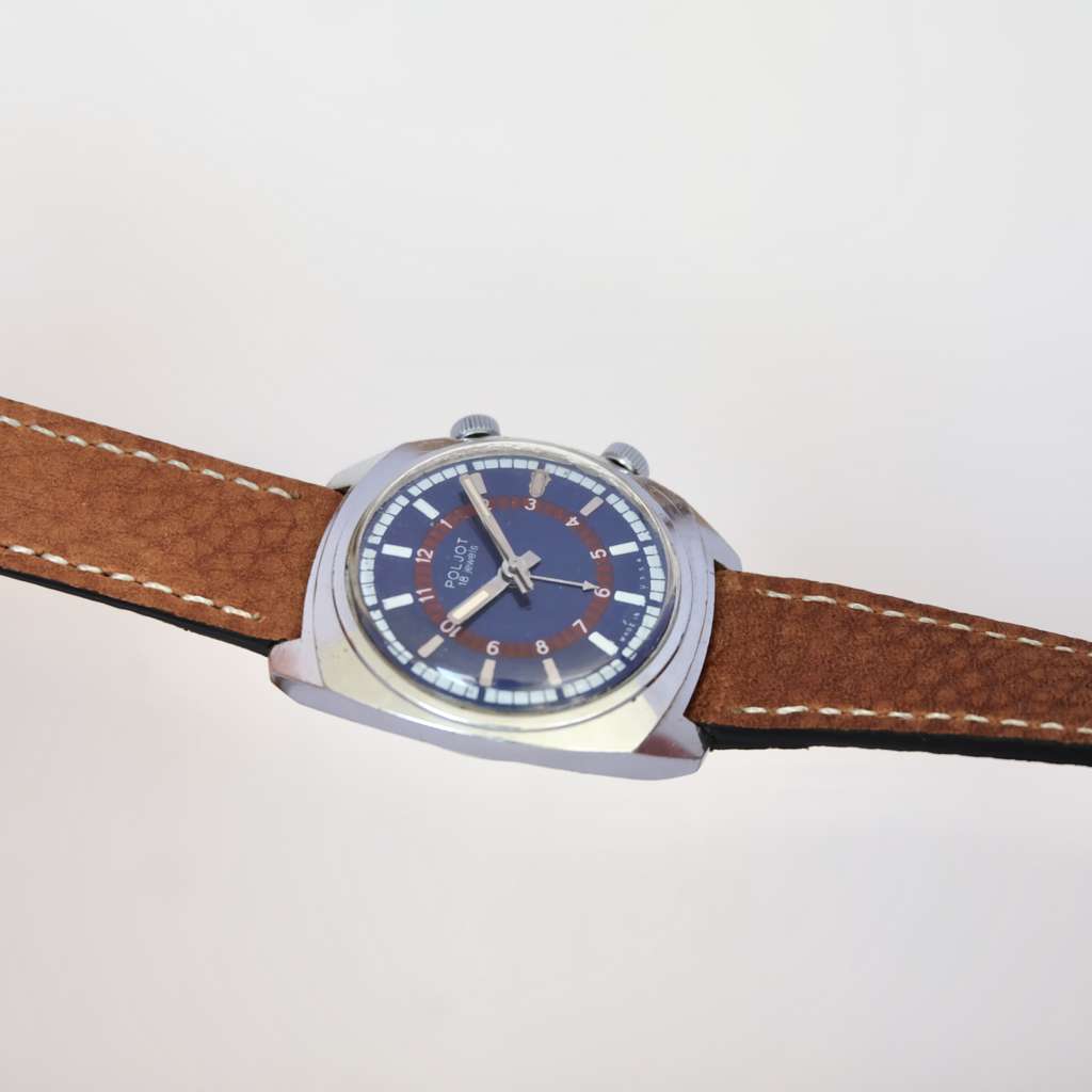 montre russe bleu vintage mode Montre russe bleu vintage mode