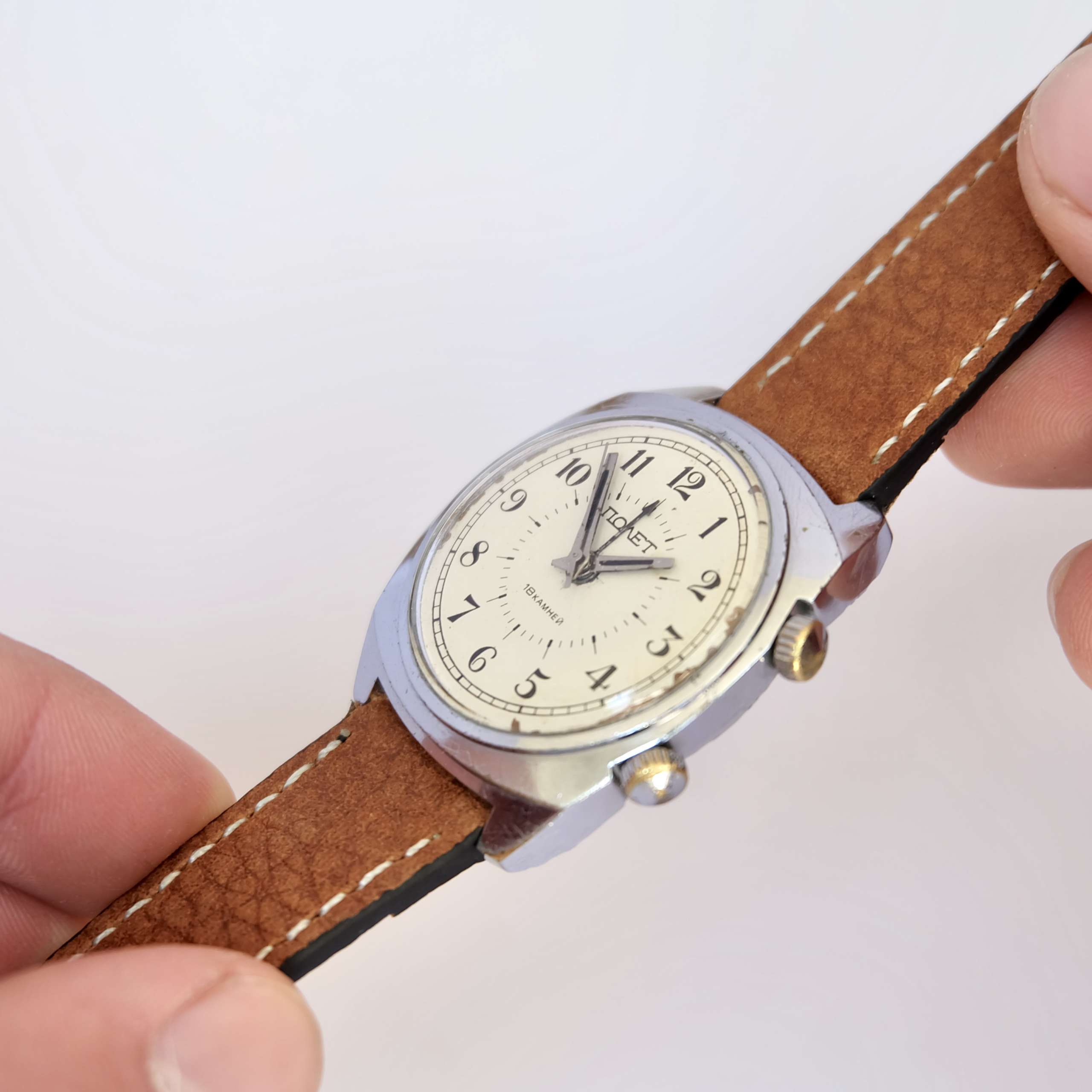 Montre Soviétique Poljot Cornavin Années 80 - Mécanique 17 Rubis, Boîtier Acier