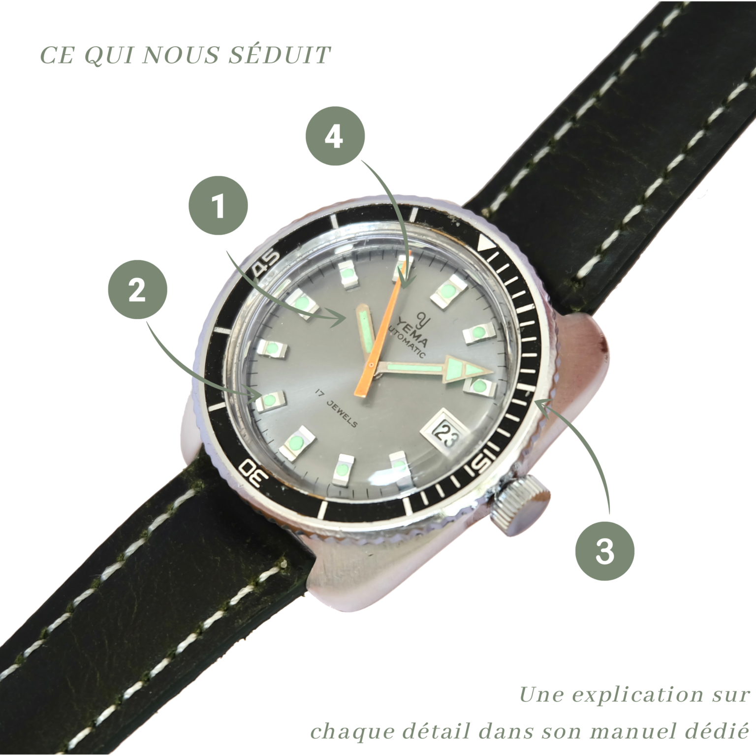 MONTRE VINTAGE YEMA Sous-Marine EUR 49,00 - FR