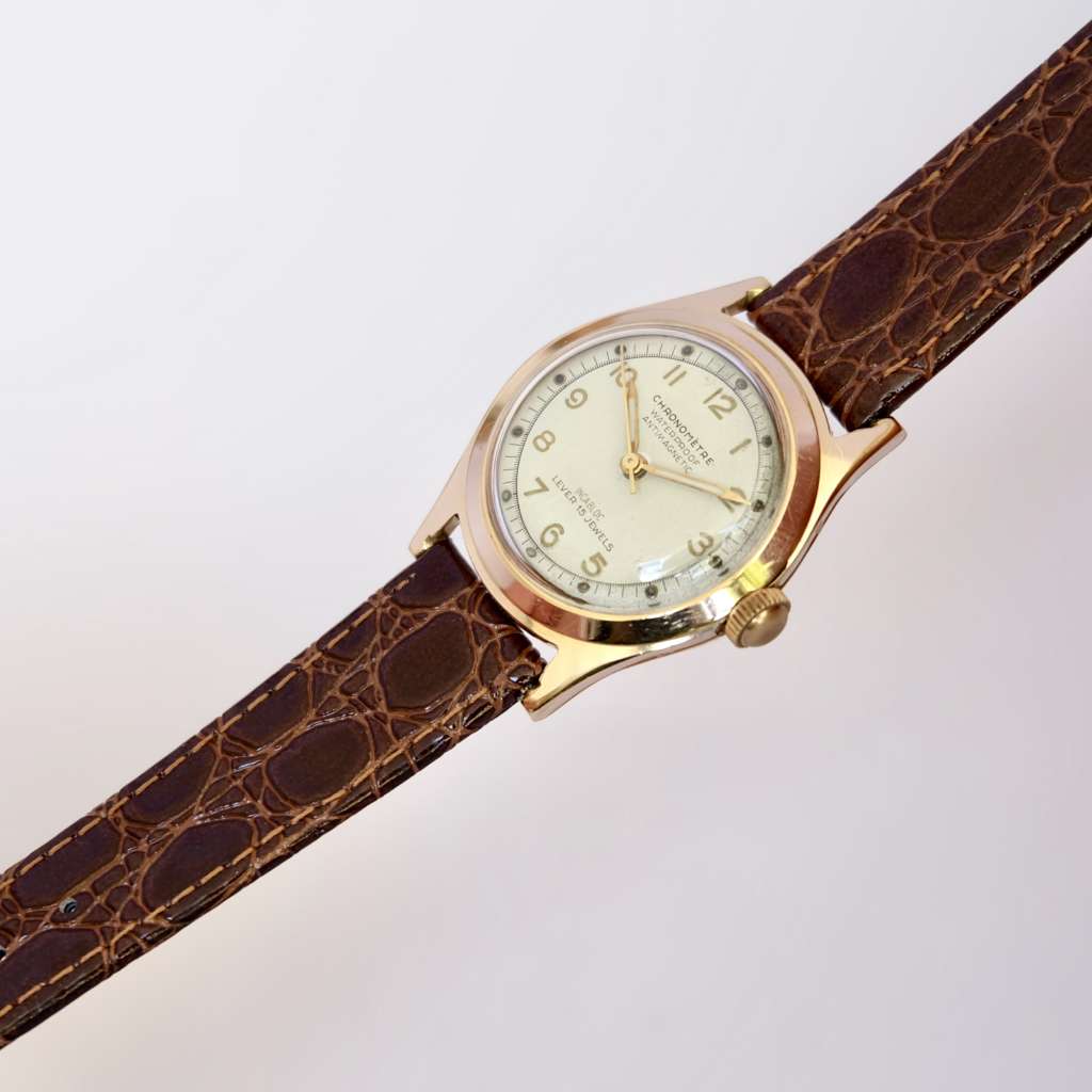 montre chronometre ancienne doree or Montre chronomètre ancienne dorée or