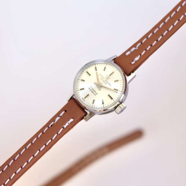 Petite montre femme vintage double-tour "style Hermès"
