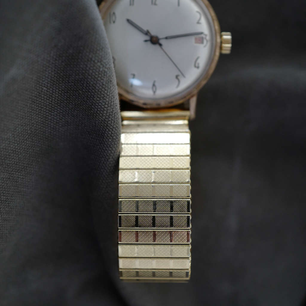 Montre ancienne bracelet vintage plaqué or doré