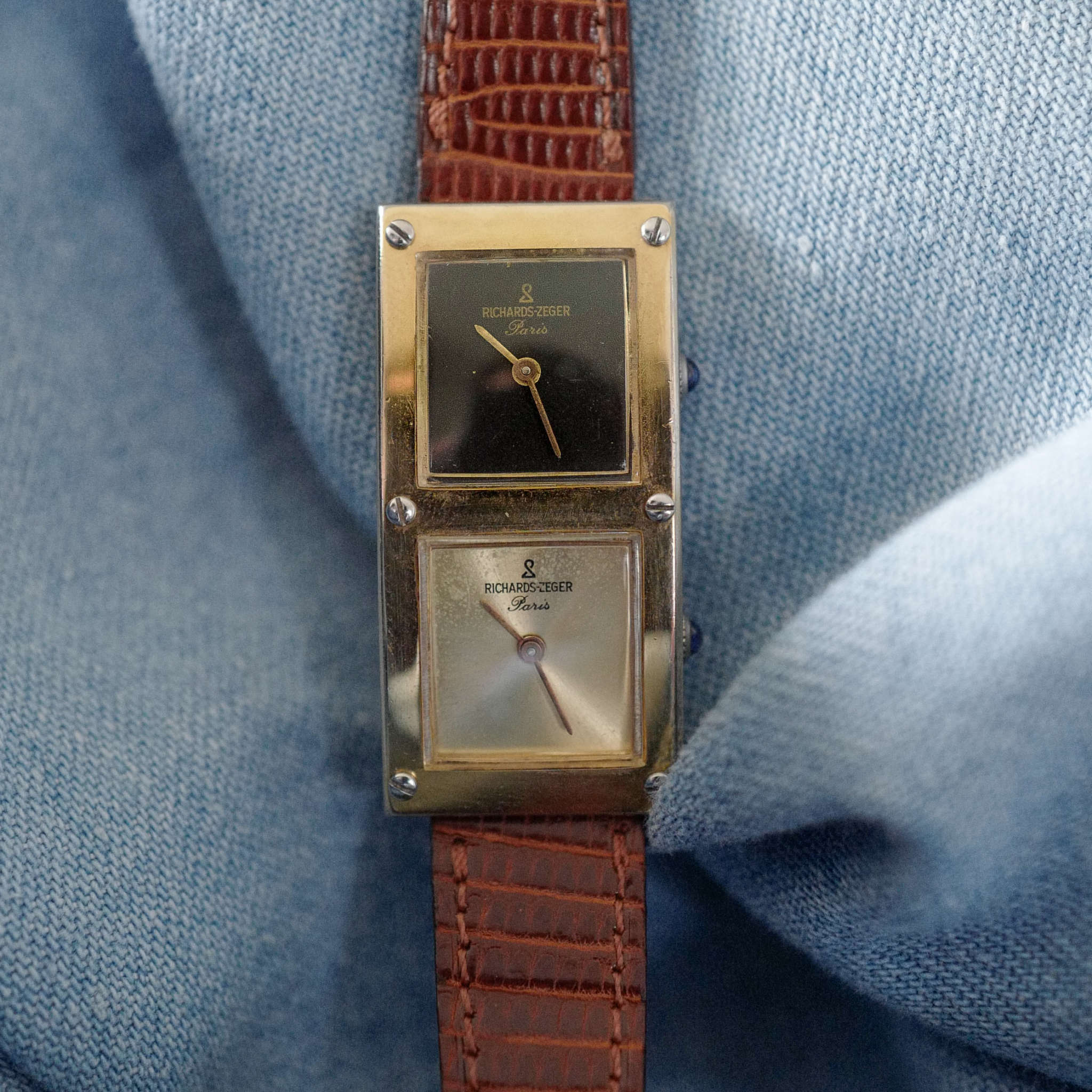 RichardsZeger GMT, DoubleFuseaux Horaire • Montre vintage GMT