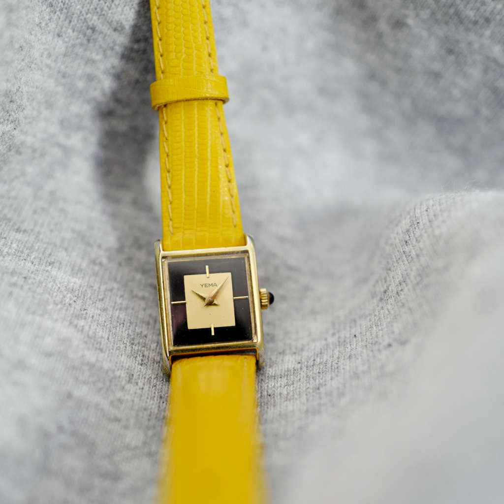 Montre femme plaquée or mécanique vintage Yema Montre femme plaquée or mécanique vintage Yema