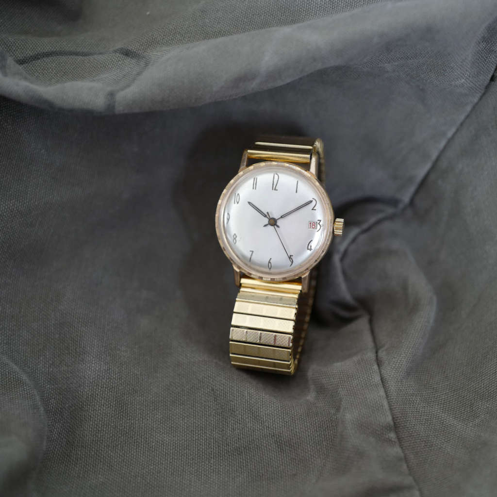 Montre mécanique fixoflex doré ancienne