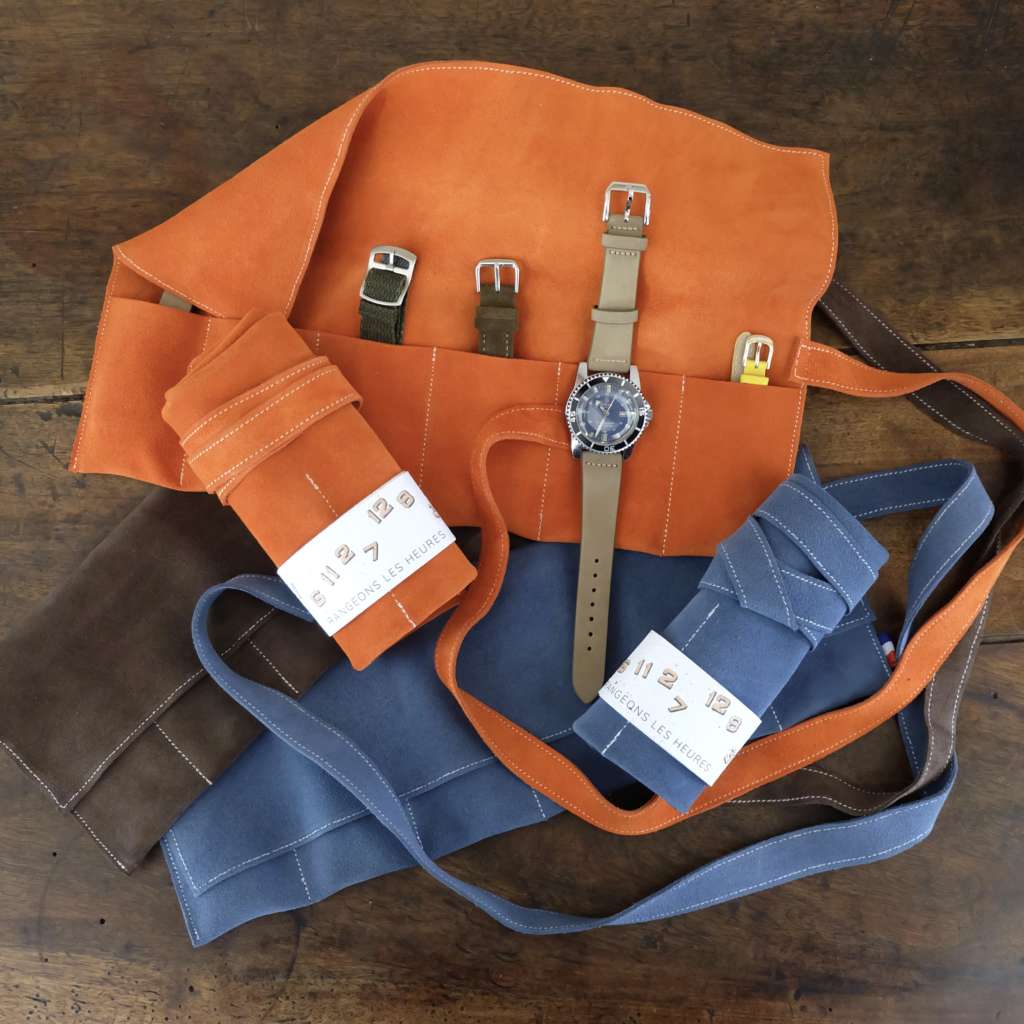 Pochette rangement marmotte pochette pour montres collectionneur accessoire