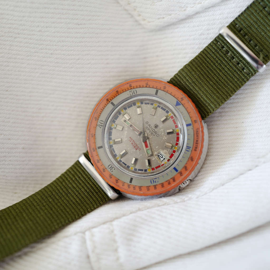 vintage skin diver sandro sport montre vintage skin diver sandro sport montre