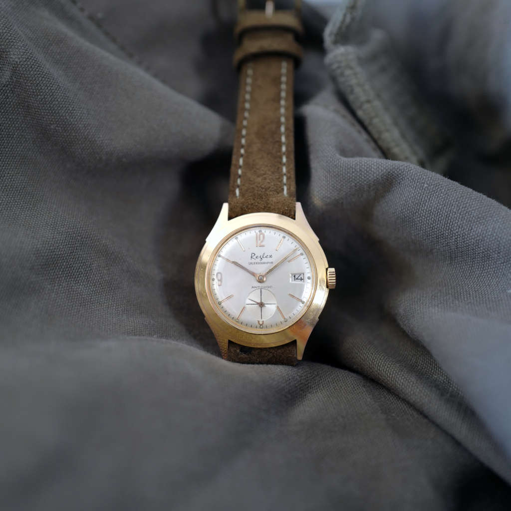 Montre extra plate or vintage manuelle mécanisme automatique