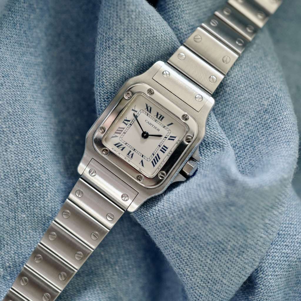 Cartier pour femme vintage Santos quartz Cartier pour femme vintage Santos quartz