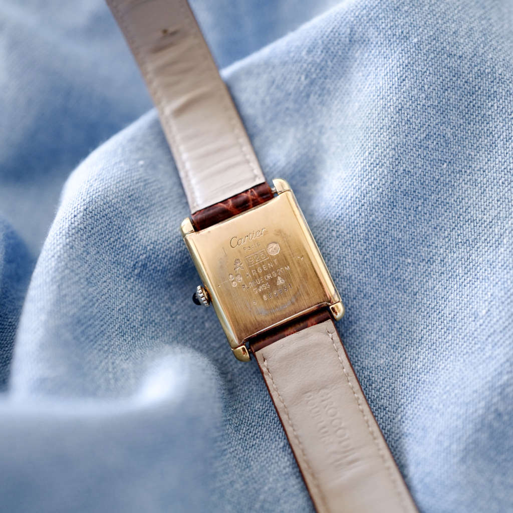 Cartier Tank homme mécanique vintage