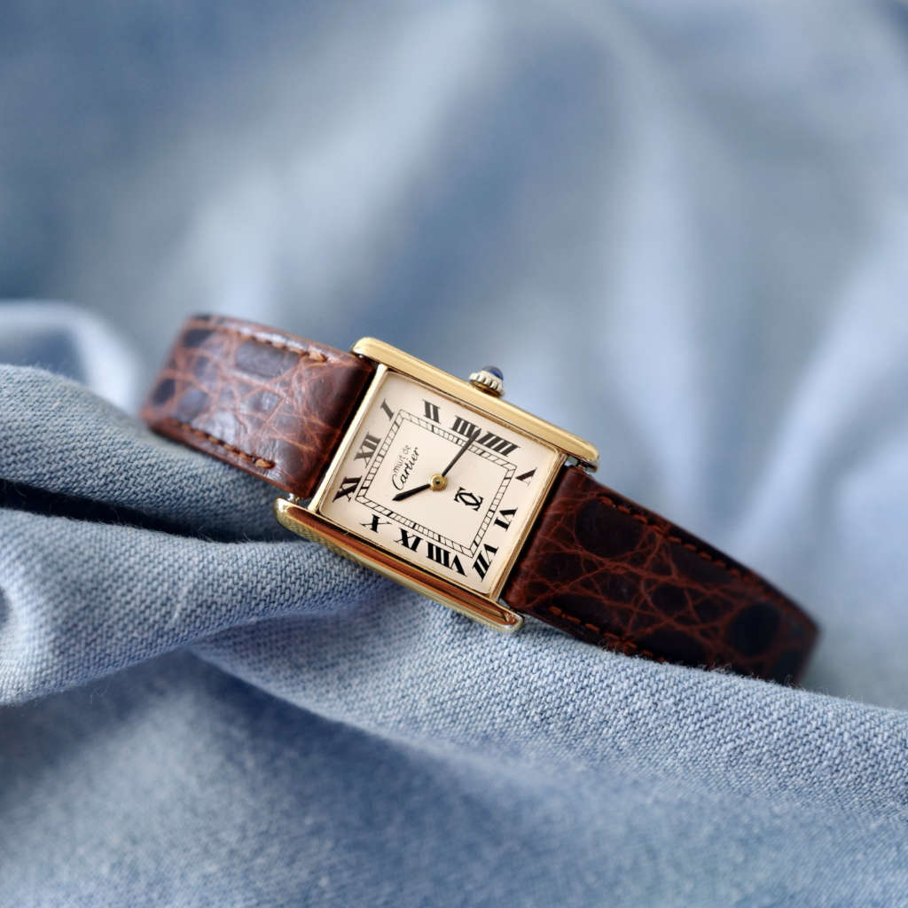 Cartier Tank Must mécanique homme vintage femme