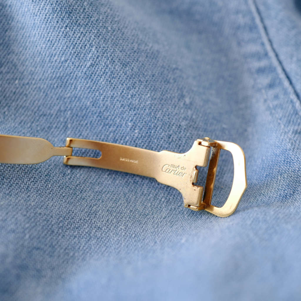 Cartier Tank Must vintage boucle déployante plaquée or