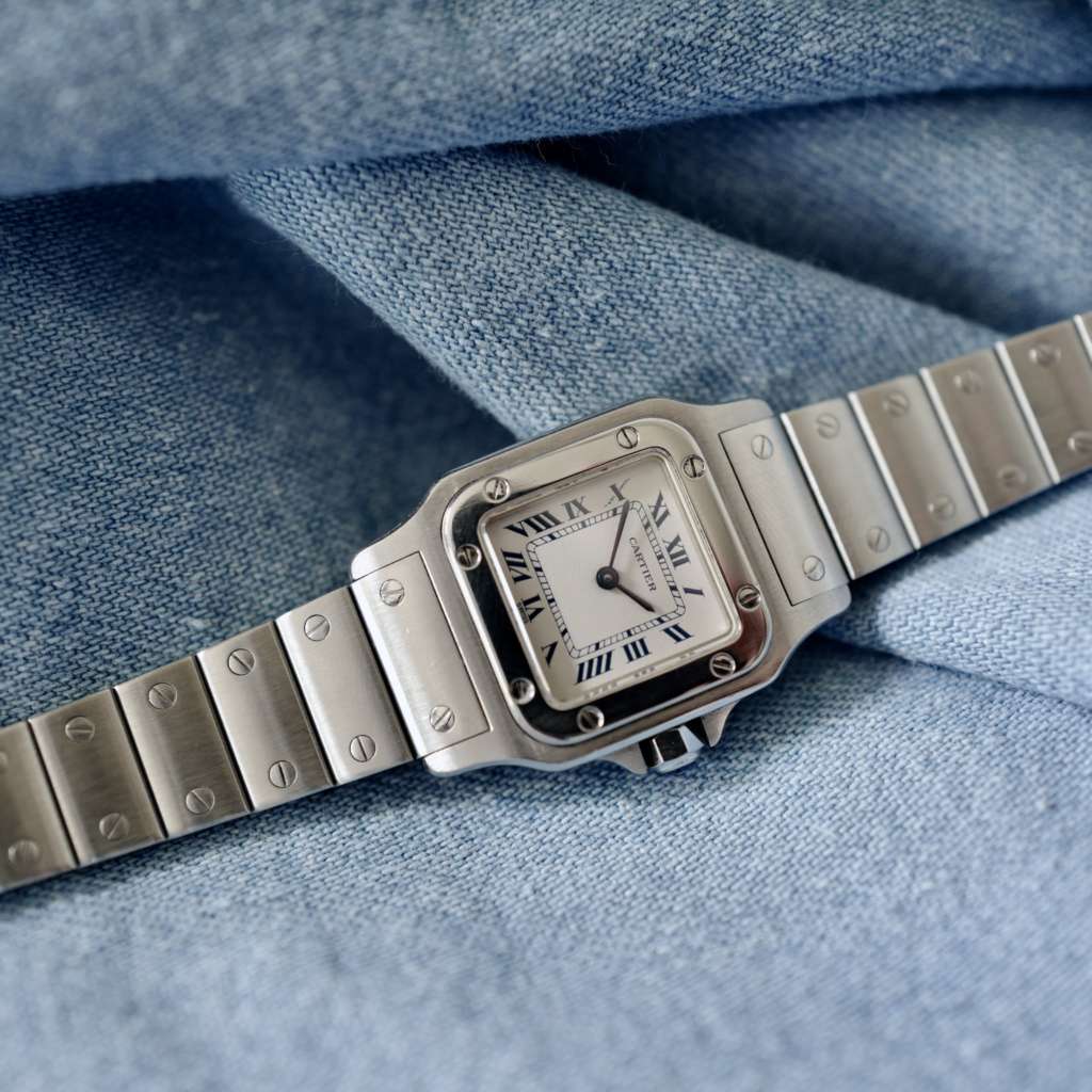 Montre femme cartier Santos mini vintage Montre femme cartier Santos mini vintage