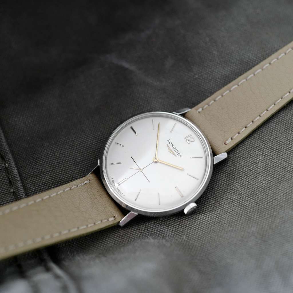 Montre vintage Longines extra plate habillée mécanique