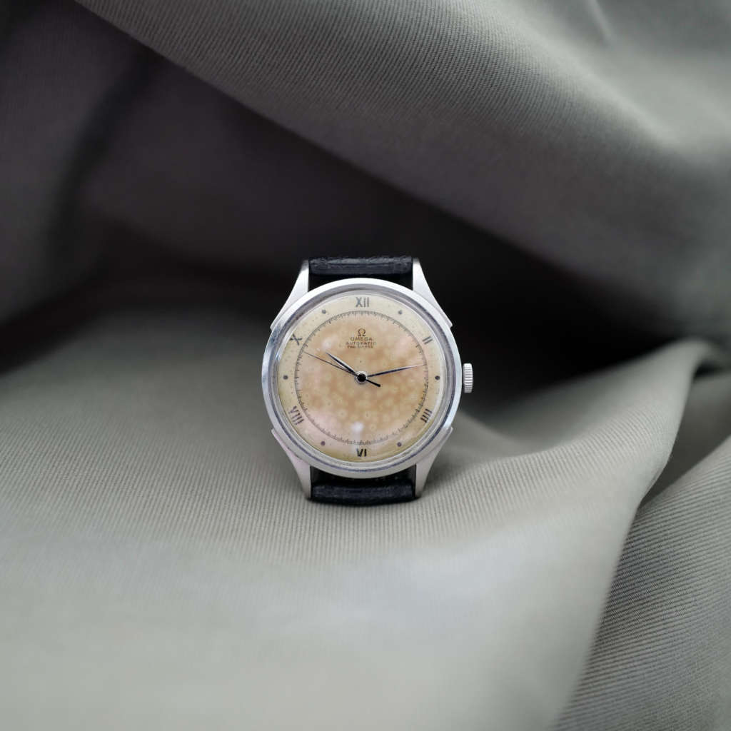 Cadran rare patine tropical Omega