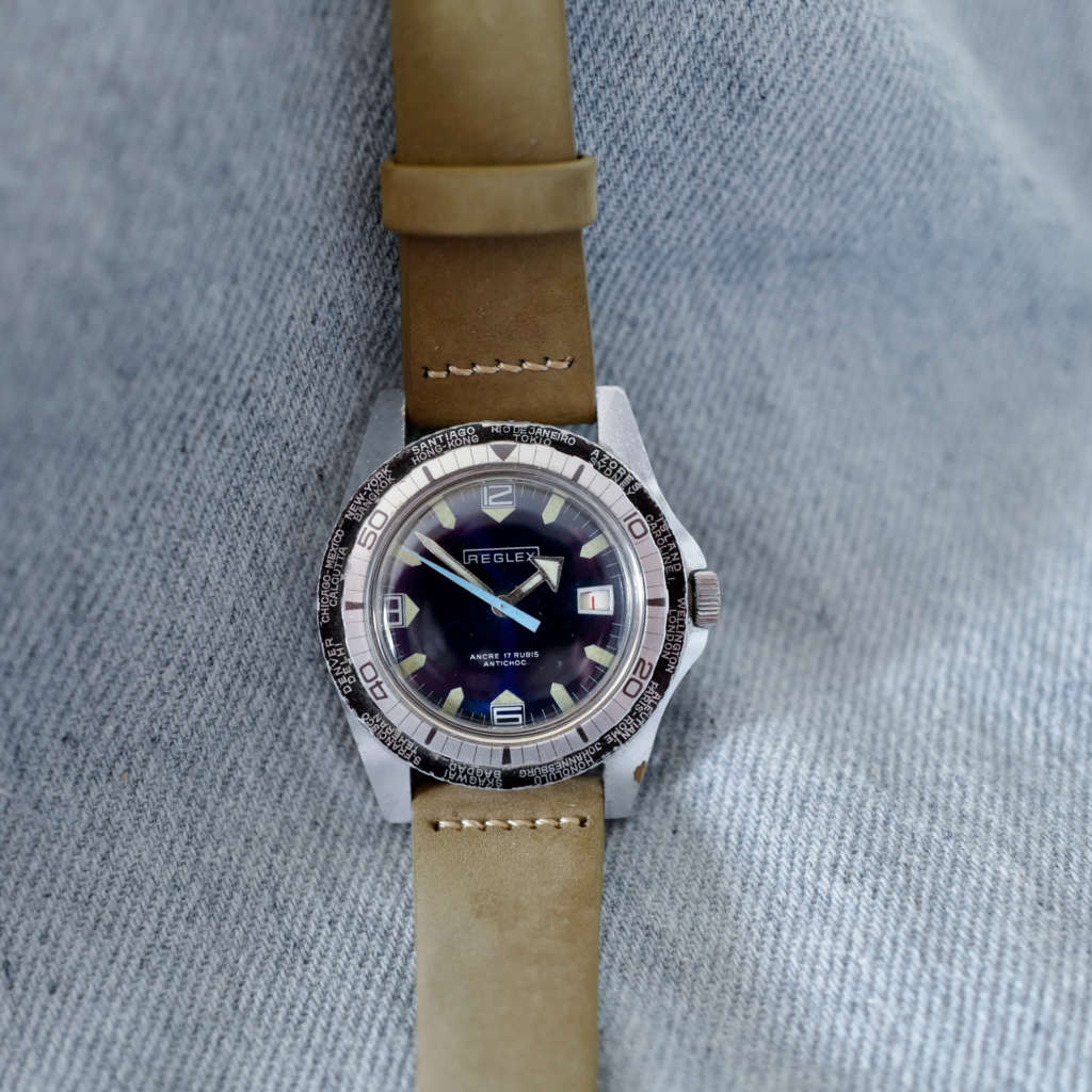 Montre vintage grande taille pour homme