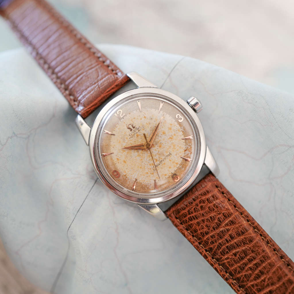 Omega vintage automatique patinée