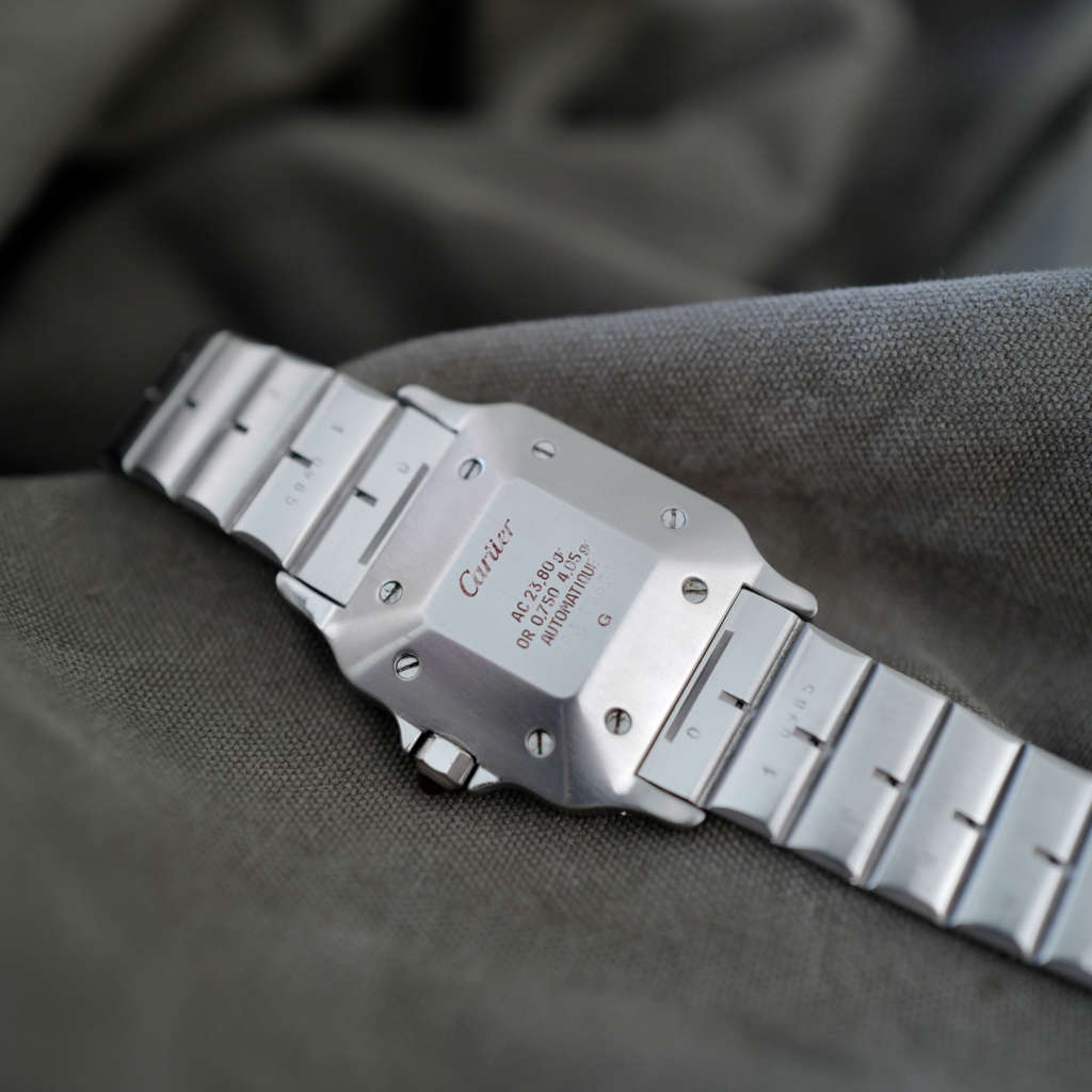 Bracelet acier Cartier Santos vintage revise