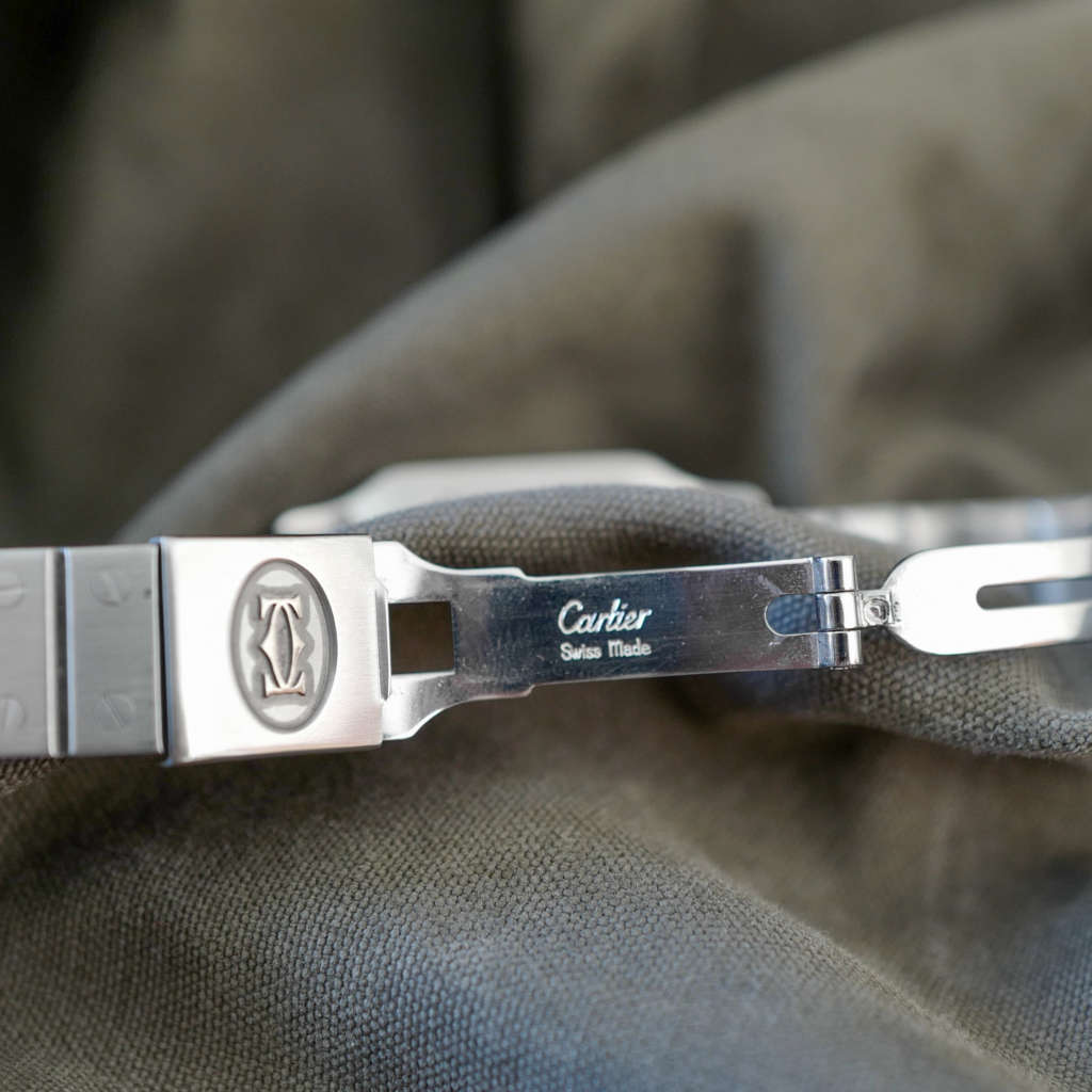 Cartier santos rare Burgundy dial