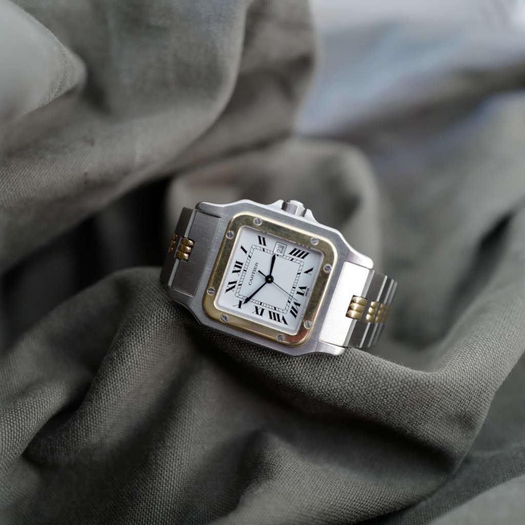 Montre automatique vintage Cartier Santos Montre automatique vintage Cartier Santos