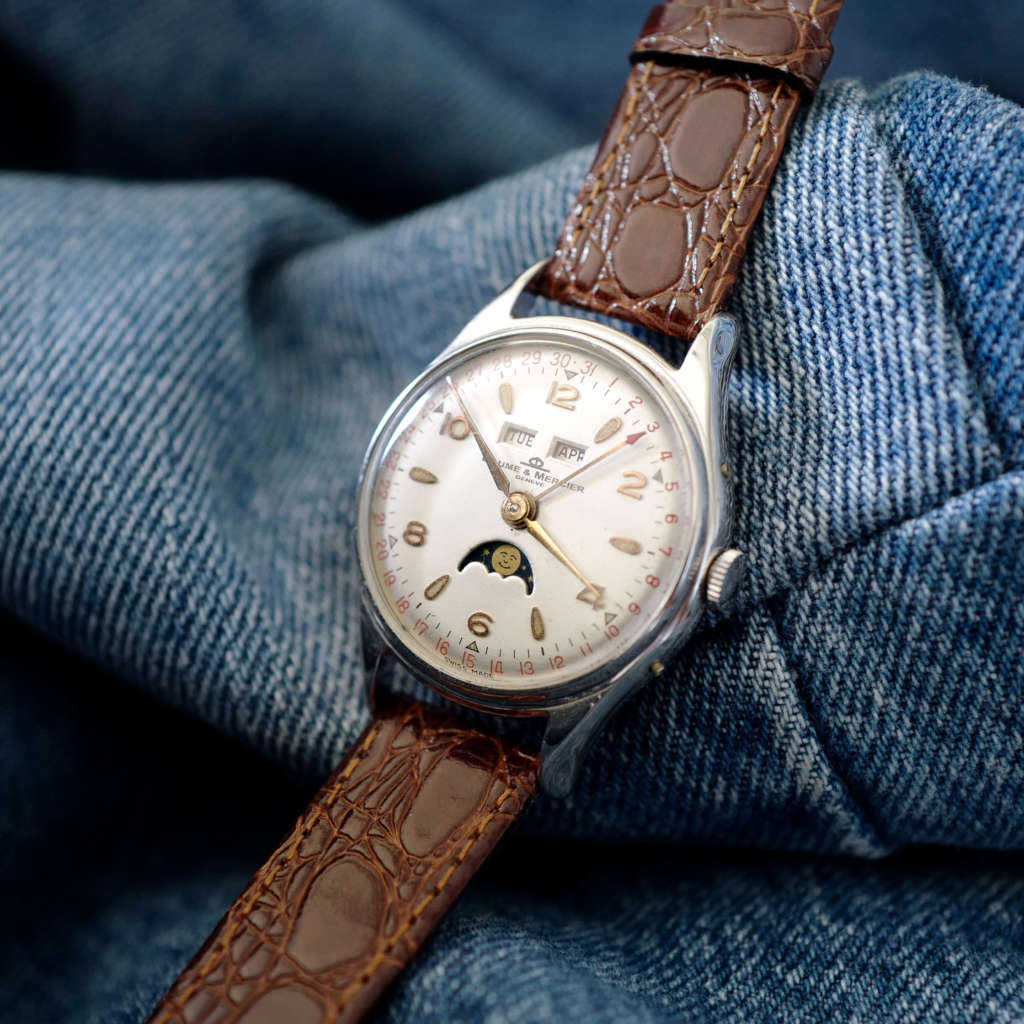 Montre vintage phase de lune