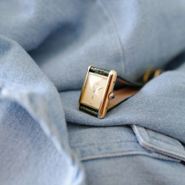 Magnifique montre Must Cartier cadran blanc vintage