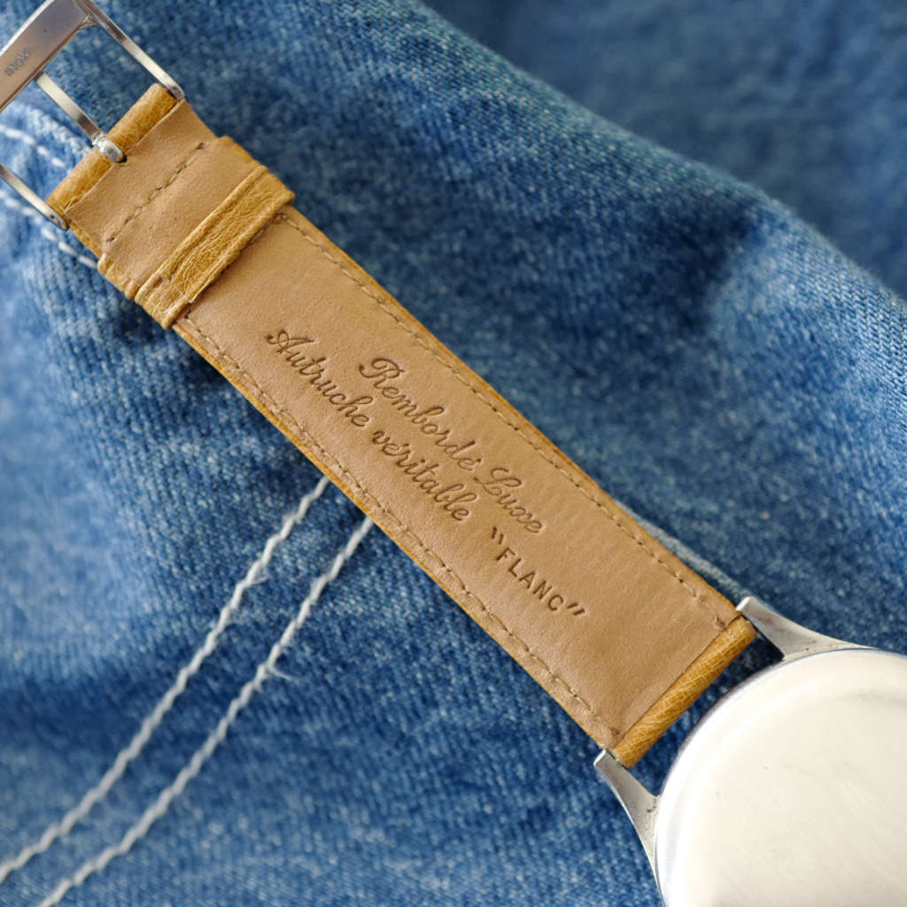 Montre vintage Omega bracelet cuir marron Montre vintage Omega bracelet cuir marron