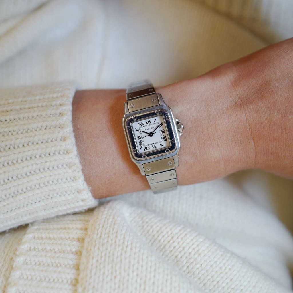 cartier santos vintage acier femme automatique