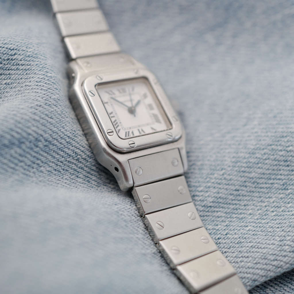 Jolie montre Cartier Santos ancienne vintage femme Jolie montre Cartier Santos ancienne vintage femme