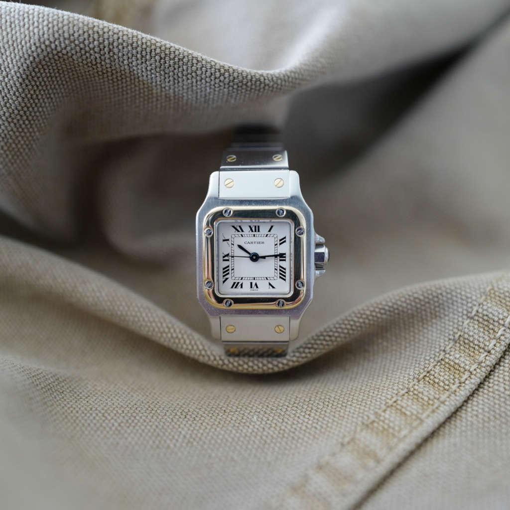 Montre femme or et acier Cartier Santos